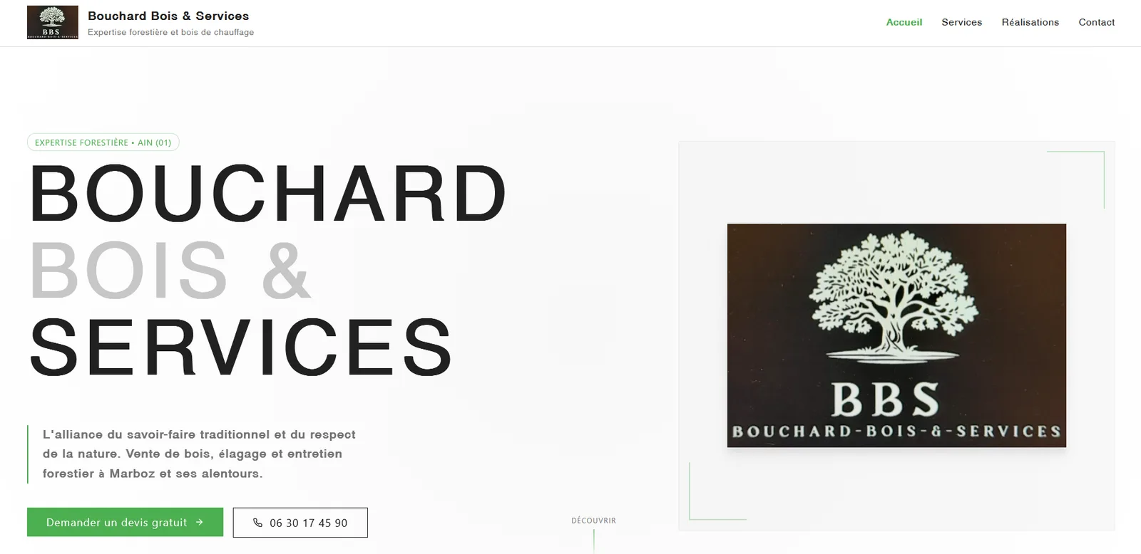 Site Bouchard Bois & Services