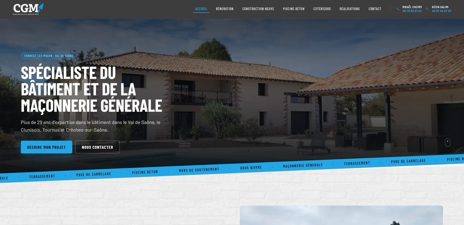 Site CGM Maçonnerie